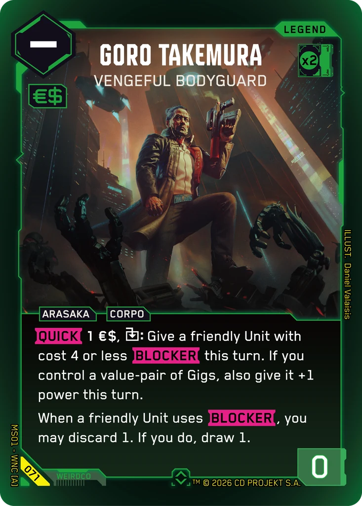 Goro Takemura - Vengeful Bodyguard